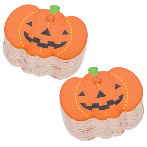 DIKACA 100 Stück Halloween Geschenkpapier Anhänger Kürbis Design Papieretiketten Dekorativ Hängend Robustes Material für Partydeko und Bastelbedarf DIKACA 100 Stück Halloween Geschenkpapier Anhänger Kürbis Design Papieretiketten Dekorativ Hängend Robustes Material für Partydeko und Bastelbedarf von DIKACA