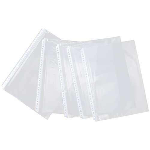 DIKACA 100 Stück Innentasche für Ordner durchsichtiger Taschenschutz Ordnertaschen Ordner löschen Fächer schnellhefter klarer Seitenschutz transparente Innentasche Plastik DIKACA 100 Stück Innentasche für Ordner durchsichtiger Taschenschutz Ordnertaschen Ordner löschen Fächer schnellhefter klarer Seitenschutz transparente Innentasche Plastik von DIKACA