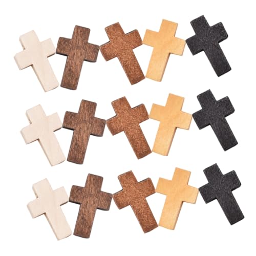 DIKACA 100 Stück Klein Holz Teiliges Retro Wandkreuz für Bastelprojekte Farben für Innen und Außendekoration Taufgeschenk Diy Handwerk und Raumdekoration DIKACA 100 Stück Klein Holz Teiliges Retro Wandkreuz für Bastelprojekte Farben für Innen und Außendekoration Taufgeschenk Diy Handwerk und Raumdekoration von DIKACA