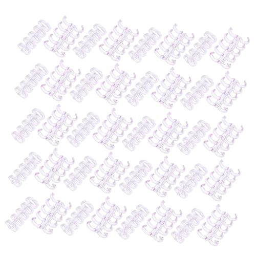 DIKACA 100 Stück Loseblatt Binderücken Mit Schnalle Loseblatt Binderinge Mini Binderinge Notizbuch Bindematerialien Karteikartenringe Buchbinderinge Loseblattringe Violetter von DIKACA