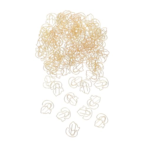 DIKACA 100 Stück Metall Büroklammern in Entenform Kreative Vielseitige Tierform Lesezeichenclips für Büro Schule und Dokumentenorganisation Langlebige Metallclips für Effizientes von DIKACA