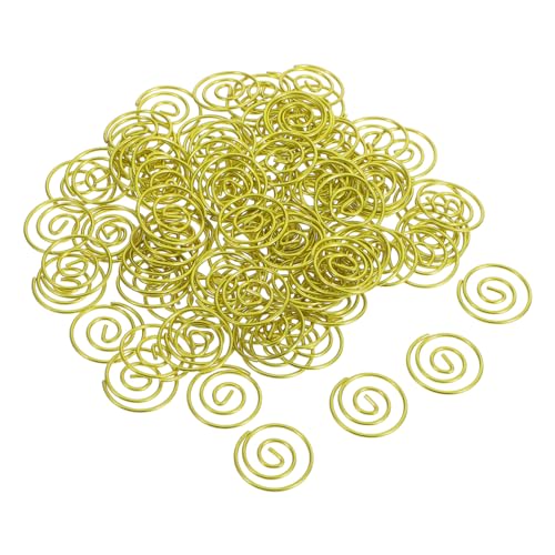 DIKACA 100 Stück Metall Rund Büroklammern Kleine Runde Dokumentenklammern Stilvolle Draht Paperclips Organizers Für Büro Und Schule Effiziente Sortierung Von Akten Und Papieren von DIKACA