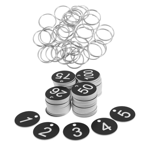 DIKACA 100 Stück Runde Nummern Schlüsselanhänger mit Metallringen Praktische Nummerierte für Schlüssel Schließfächer und Organisation Runde Nummerntags für Vielseitige Anwendungen DIKACA 100 Stück Runde Nummern Schlüsselanhänger mit Metallringen Praktische Nummerierte für Schlüssel Schließfächer und Organisation Runde Nummerntags für Vielseitige Anwendungen von DIKACA