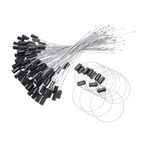 DIKACA 100 Stück Sicherheitsplombe Aus Kunststoff Drahtplombe Metallkabelplombe Sicherheitsbolzenplombe Kabelbinderschnalle Lkw Plombe Und Sicherheitsplombe Metallplombe Für Lkw DIKACA 100 Stück Sicherheitsplombe Aus Kunststoff Drahtplombe Metallkabelplombe Sicherheitsbolzenplombe Kabelbinderschnalle Lkw Plombe Und Sicherheitsplombe Metallplombe Für Lkw von DIKACA