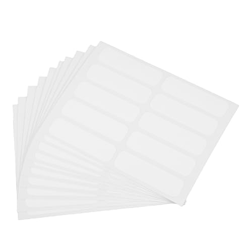 DIKACA 100 Stück Waschbare Stoffetiketten für Kleidung Selbstklebende Namensschilder für Beschreibbare Wäscheetiketten Bügel und Wasserfeste Beschriftungen für Pflegeheime und von DIKACA