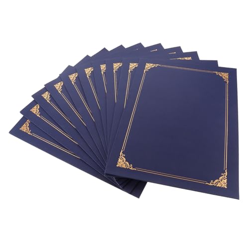 DIKACA 10St zertifikatsinhaber Ehrenurkundenhülle Inhaber des Abschlusszeugnisses Diplom Preisträger zertifikat papier ordner Ernennungsurkunde Leseordner Schutzhülle Urkundenpapier Mappe von DIKACA
