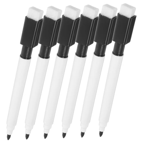 DIKACA 10Stücke Abwischbare Marker mit Feiner Spitze Umweltfreundliche Whiteboard Stifte Lebendigen Farben für Schule Büro und Zuhause Magnethalter von DIKACA