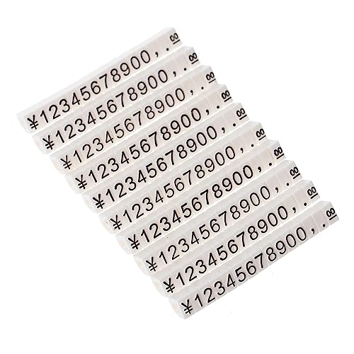 DIKACA 10Stücke Preisetiketten Für Schmuckpreisanzeigen Digitale Preisgestaltung Einkaufsmärkten Weiße Grundfarbe Mit Schwarzem Druck Für Verkaufsstellen DIKACA 10Stücke Preisetiketten Für Schmuckpreisanzeigen Digitale Preisgestaltung Einkaufsmärkten Weiße Grundfarbe Mit Schwarzem Druck Für Verkaufsstellen von DIKACA