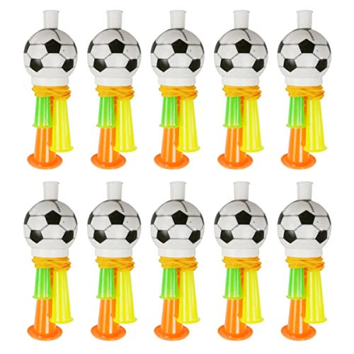 DIKACA 10st Fußballhorn Pfeifen Fußballspiel Trompete Trompetenhorn Stadion Hörner Fußballfan-hörner Tragbares Trompetenspielzeug Fans Hörner Geräuschmacher Requisiten Plastik DIKACA 10st Fußballhorn Pfeifen Fußballspiel Trompete Trompetenhorn Stadion Hörner Fußballfan-hörner Tragbares Trompetenspielzeug Fans Hörner Geräuschmacher Requisiten Plastik von DIKACA