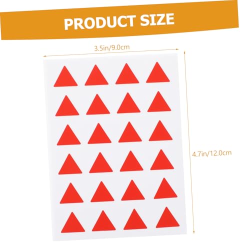 DIKACA 12 Blatt Dreieckige Selbstklebende Klassifizierungsaufkleber Rot Kleine Etiketten Für Haushalt Büro Vorratsdosen Beschriftung Und DIY Markierung DIKACA 12 Blatt Dreieckige Selbstklebende Klassifizierungsaufkleber Rot Kleine Etiketten Für Haushalt Büro Vorratsdosen Beschriftung Und DIY Markierung von DIKACA