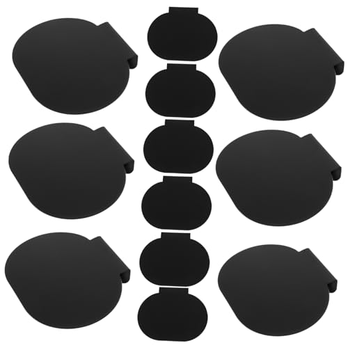 DIKACA 12 Stück Clip für Preisauslagehalter Aufbewahrungsetikettenclips Clip für Korbetiketten Anzeige Stichworte Etiketten für Mülltonnenklammern für Körbe Preisetikett pp Black von DIKACA