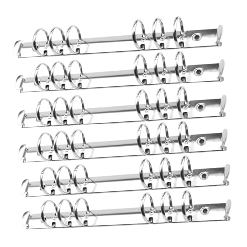 DIKACA 12 Stück Teiliges Metall Ringbuch Binder Ringe Langlebige Lose Ordner Ringe für Büro Schule Scrapbook Silberfarbene Buchbinder Zubehör DIKACA 12 Stück Teiliges Metall Ringbuch Binder Ringe Langlebige Lose Ordner Ringe für Büro Schule Scrapbook Silberfarbene Buchbinder Zubehör von DIKACA