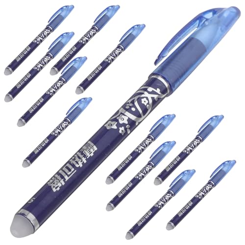 DIKACA 12 Stück Teiliges Set Radierbarer Blaue Kugelschreiber Feine Spitze Sauberes Entfernen ohne Rückstände Komfortabler Griff Leichtes Design für Schüler Büro und Zuhause DIKACA 12 Stück Teiliges Set Radierbarer Blaue Kugelschreiber Feine Spitze Sauberes Entfernen ohne Rückstände Komfortabler Griff Leichtes Design für Schüler Büro und Zuhause von DIKACA