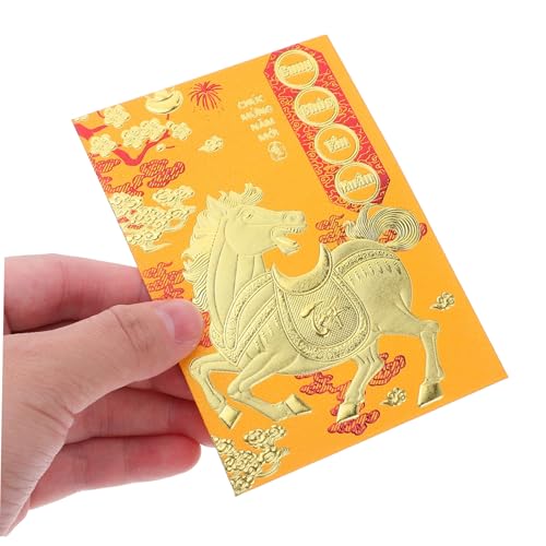 DIKACA 120 Stück Rote Hongbao Umschläge Jahr Des Pferdes Vietnamesische Neujahrsumschläge Gelb Traditionelle Geldgeschenk Umschläge Lunar Year Glückliche Geldumschläge DIKACA 120 Stück Rote Hongbao Umschläge Jahr Des Pferdes Vietnamesische Neujahrsumschläge Gelb Traditionelle Geldgeschenk Umschläge Lunar Year Glückliche Geldumschläge von DIKACA
