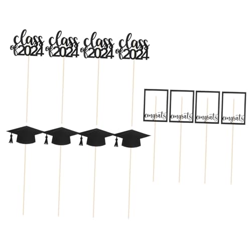 DIKACA 12Stücke Abschluss Vasen Picks Tischdekoration Für Graduation Glückwunsch Zubehör Für Feiern Dekorative Vasen Dekoration Robustes Party Dekorationsset DIKACA 12Stücke Abschluss Vasen Picks Tischdekoration Für Graduation Glückwunsch Zubehör Für Feiern Dekorative Vasen Dekoration Robustes Party Dekorationsset von DIKACA