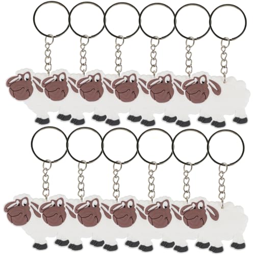 DIKACA 12st Schlüssel Anhänger Für Schafe Tierfiguren Schlüsselanhänger-charm Kaninchen Nutztiere Lamm Schlüsselanhänger Taschenanhänger Mit Schaf Spielzeugtiere Plüsch Tierfarm Pvc Weiß DIKACA 12st Schlüssel Anhänger Für Schafe Tierfiguren Schlüsselanhänger-charm Kaninchen Nutztiere Lamm Schlüsselanhänger Taschenanhänger Mit Schaf Spielzeugtiere Plüsch Tierfarm Pvc Weiß von DIKACA