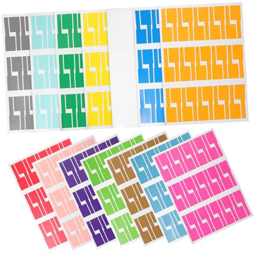 DIKACA 14 Blatt Farbige Wasserfeste Kabelbeschriftungs Etiketten Selbstklebend Reißfest Blättern Bedruckbare Kabelmarkierer für Büro und Kabelmanagement Praktische Organizer Tags DIKACA 14 Blatt Farbige Wasserfeste Kabelbeschriftungs Etiketten Selbstklebend Reißfest Blättern Bedruckbare Kabelmarkierer für Büro und Kabelmanagement Praktische Organizer Tags von DIKACA