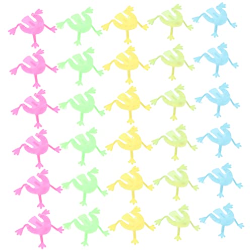 DIKACA 140 Stück Mini Springender Frosch Springende Tierspielzeuge Finger Drücken Frösche Lernspielzeug Für Pädagogisches Pressspielzeug Springspielzeug von DIKACA