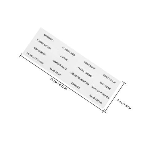 DIKACA 15 Blatt Teiliges Wasserdichter Reise flaschenetiketten mit Starkem Kleber Transparente Kosmetik Hautpflegeproduktlabels für Bad Reiseutensilien Elegant Beschriftete Aufkleber für DIKACA 15 Blatt Teiliges Wasserdichter Reise flaschenetiketten mit Starkem Kleber Transparente Kosmetik Hautpflegeproduktlabels für Bad Reiseutensilien Elegant Beschriftete Aufkleber für von DIKACA