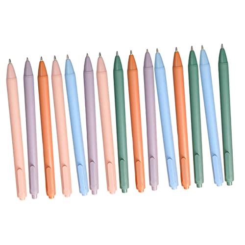 DIKACA 15 Stück Gel Stift Studentischer Stift Signaturstifte Bulk-tintenstifte Druck-gel-stift Stifte Für Einziehbarer Business-stift Stift Fürs Büro Kugelschreiber Abs Colorful von DIKACA