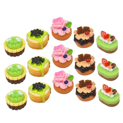 DIKACA 15 Stücke Simulierte Obst Künstliche Kuchen Gefälschte Kuchen Modelle Für Handwerk Fotografie Display DIKACA 15 Stücke Simulierte Obst Künstliche Kuchen Gefälschte Kuchen Modelle Für Handwerk Fotografie Display von DIKACA