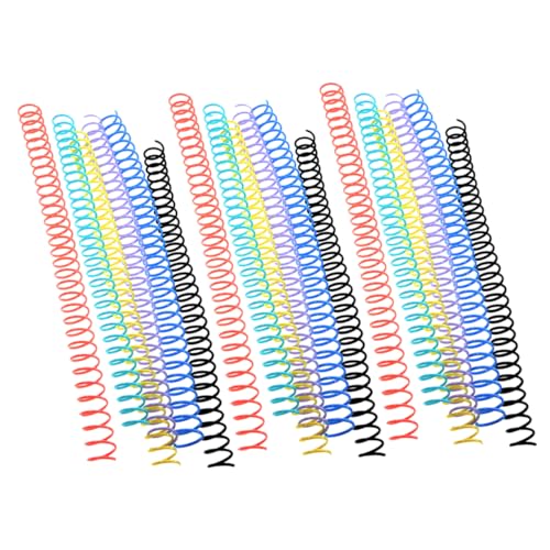 DIKACA 18 Stück Buchbinderinge Spiralbindung Coils Lose Binder Ringe Flexibles DIY Notizbuch Zubehör Persönliche Planer und Kreative Projekte von DIKACA