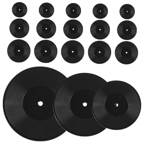 DIKACA 18 Stück Vinylmodell Mini Puppe Figur aufzeichnen Vinyls Artikel CD- Rekord Dekorationen Musikzimmerdekoration Dekoration für Vinyl-Schallplatten Vinyl- Plastik Schwarz DIKACA 18 Stück Vinylmodell Mini Puppe Figur aufzeichnen Vinyls Artikel CD- Rekord Dekorationen Musikzimmerdekoration Dekoration für Vinyl-Schallplatten Vinyl- Plastik Schwarz von DIKACA