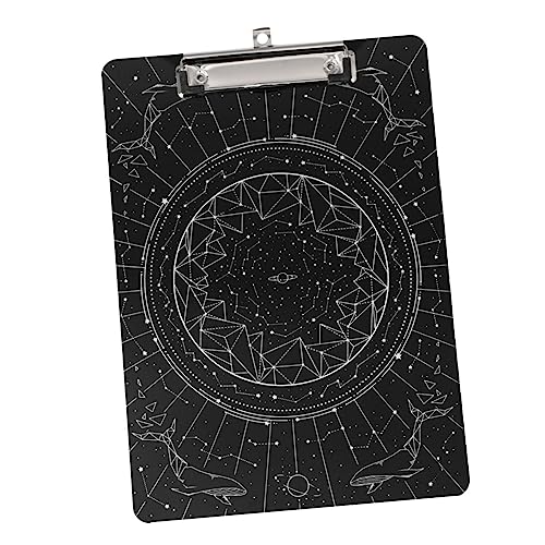 DIKACA 1Pc Bookboard Ordner Klemmbrett Boards Papierhalter Für Schreibtisch Klemmbrett Mit Lagerung Dokumenthalter Für Schreibtisch Klemmhalter Schwarz von DIKACA
