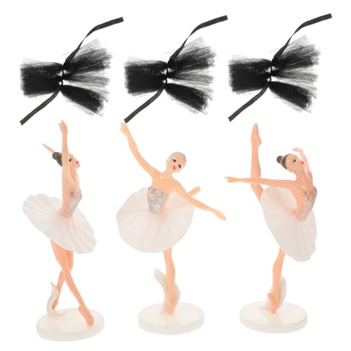 DIKACA 1Satz Ballettmädchen Kuchendekoration Ballettmädchen Mit Weißem Tutu Für Geburtstagsfeiern Und Rustikale Hochzeitstorten Ballett Deko Für Mädchengeburtstage von DIKACA