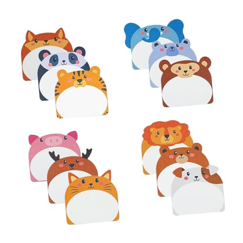 DIKACA 1Satz Kawaii Tierform Haftnotizen Selbstklebende Notizblöcke mit Niedlichen Cartoon Designs für Schule Büro und Zuhause Erinnerungen und To Do Listen DIKACA 1Satz Kawaii Tierform Haftnotizen Selbstklebende Notizblöcke mit Niedlichen Cartoon Designs für Schule Büro und Zuhause Erinnerungen und To Do Listen von DIKACA