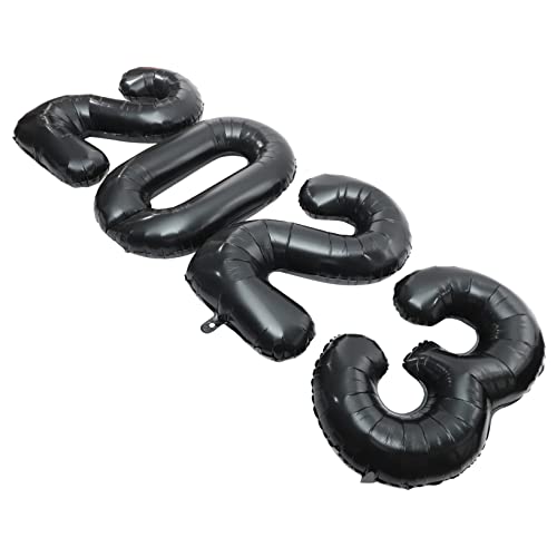 DIKACA 1Satz Neujahrsballons Aluminium Folienballons für Party Schwarze Hochwertige Luftballons für Festliche Dekoration und Feierlichkeiten DIKACA 1Satz Neujahrsballons Aluminium Folienballons für Party Schwarze Hochwertige Luftballons für Festliche Dekoration und Feierlichkeiten von DIKACA