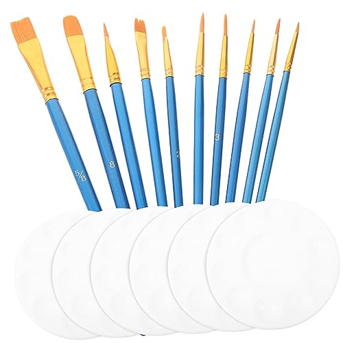 DIKACA 1Satz Pinselset mit Pinseln und Mischpaletten Multifunktionale Aquarell und Acrylfarben Malutensilien für Künstler und Anfänger Einfach zu Reinigen und Langlebig DIKACA 1Satz Pinselset mit Pinseln und Mischpaletten Multifunktionale Aquarell und Acrylfarben Malutensilien für Künstler und Anfänger Einfach zu Reinigen und Langlebig von DIKACA