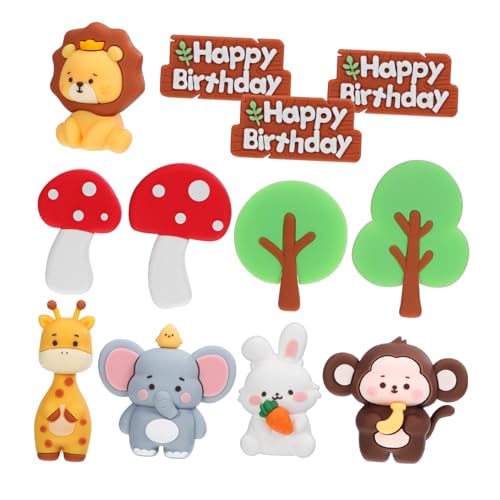 DIKACA 1Satz Waldtier Kuchenaufsätze Teilig Und Dekorationen Mit Elefant Giraffe Karottenkaninchen Und Kindergeburtstage Und Feiern DIKACA 1Satz Waldtier Kuchenaufsätze Teilig Und Dekorationen Mit Elefant Giraffe Karottenkaninchen Und Kindergeburtstage Und Feiern von DIKACA