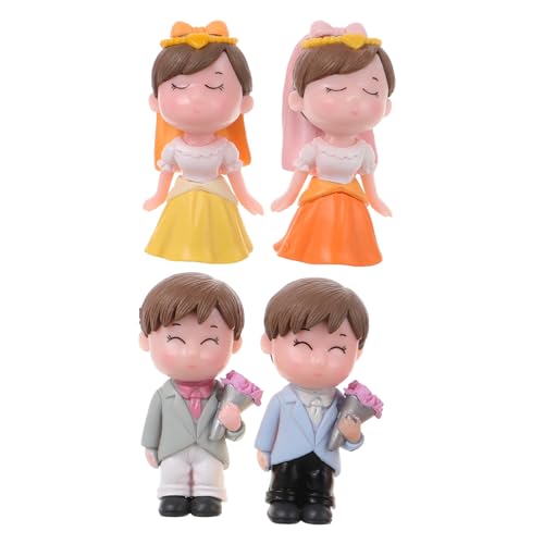 DIKACA 2 Paare Braut- Und Bräutigamschleierschmuck Braut Bräutigam Tortenaufsatz Kuchen -topper Topper -kuchendekoration Hochzeitsdekorationen Tortenaufleger Für Hochzeitspaare Plastik DIKACA 2 Paare Braut- Und Bräutigamschleierschmuck Braut Bräutigam Tortenaufsatz Kuchen -topper Topper -kuchendekoration Hochzeitsdekorationen Tortenaufleger Für Hochzeitspaare Plastik von DIKACA