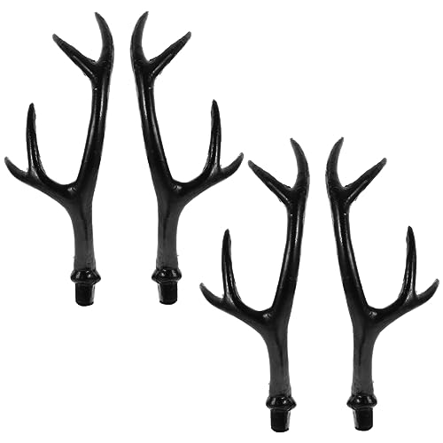 DIKACA 2 Paare Große Schwarze Kunststoff Hirschgeweihe DIY Haarreif Halloween Kostüm Party Dekoration Vielseitig Verwendbar für Karneval Cosplay und Festlichkeiten DIKACA 2 Paare Große Schwarze Kunststoff Hirschgeweihe DIY Haarreif Halloween Kostüm Party Dekoration Vielseitig Verwendbar für Karneval Cosplay und Festlichkeiten von DIKACA