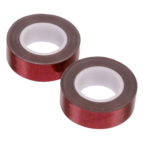 DIKACA 2 Rollen Bunte Klebeband Duct Tape Selbstklebend Staubdicht Robust für Reparatur und Verpackung Dekoratives Klebeband mit Holografischem Schimmer Rot DIKACA 2 Rollen Bunte Klebeband Duct Tape Selbstklebend Staubdicht Robust für Reparatur und Verpackung Dekoratives Klebeband mit Holografischem Schimmer Rot von DIKACA