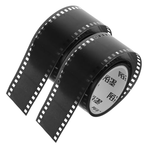 DIKACA 2 Rollen Filmband Klebebänder Zum Basteln Bastelband Für Scrapbooking Bastelt Diy-scrapbook-bänder Dekorative Bänder Zeitschriftenbänder Diy-bänder Schwarz Das Haustier von DIKACA