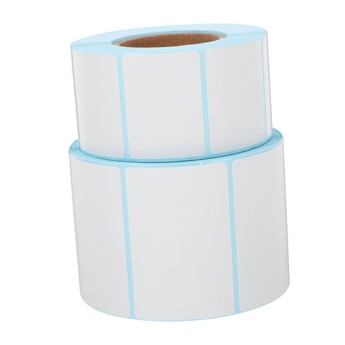 DIKACA 2 Rollen Wasserdichte Selbstklebende Barcode Etiketten Blanko Versand und Preisschilder für Expresspakete und Namenskennzeichnung von DIKACA
