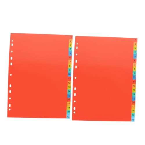 DIKACA 2 Sätze Indexseiten-paginierungspapier Indexteiler Indexregisterkarten Seitenmarkierungen A4 Aktenteiler Bindemittel Liefert Notebook-tab-teiler Farbige Ordnertrenner Pp DIKACA 2 Sätze Indexseiten-paginierungspapier Indexteiler Indexregisterkarten Seitenmarkierungen A4 Aktenteiler Bindemittel Liefert Notebook-tab-teiler Farbige Ordnertrenner Pp von DIKACA