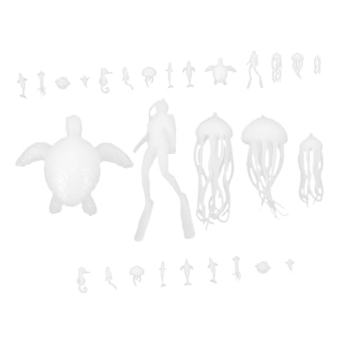 DIKACA 2 Sätze Miniaturisierte Meereslebewesen Epoxidharz Charms Teiliges DIY Bastelset mit Lebendigen Modellen für Kreative Projekte und Schmuckherstellung DIKACA 2 Sätze Miniaturisierte Meereslebewesen Epoxidharz Charms Teiliges DIY Bastelset mit Lebendigen Modellen für Kreative Projekte und Schmuckherstellung von DIKACA
