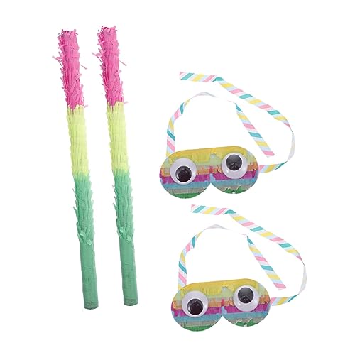 DIKACA 2 Sätze Piñata-Stick aus Papier halloween party spiele für toy Pinata und Stock Karnevalsparty -Requisite Pinatas-Sticks für Geburtstagsfeier von DIKACA