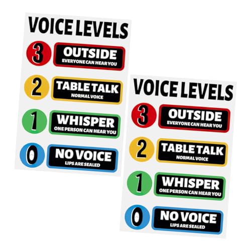 DIKACA 2 Sets Sound Logo Aufkleber Und Bunte Betreffschilder Für Den Heimunterricht Für Den Geräuschpegel Im Klassenzimmer Für Klassenzimmerregeln Monitorregeln Schild Rede DIKACA 2 Sets Sound Logo Aufkleber Und Bunte Betreffschilder Für Den Heimunterricht Für Den Geräuschpegel Im Klassenzimmer Für Klassenzimmerregeln Monitorregeln Schild Rede von DIKACA