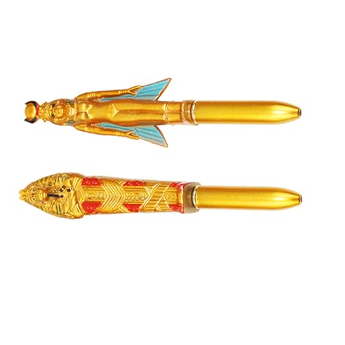 DIKACA 2 Stück Ägyptische Figurinen Kugelschreiber Werbeartikel mit Antikem Design Souvenir Ballpoint Pens Zufälliger Stil für Büro und Schule von DIKACA