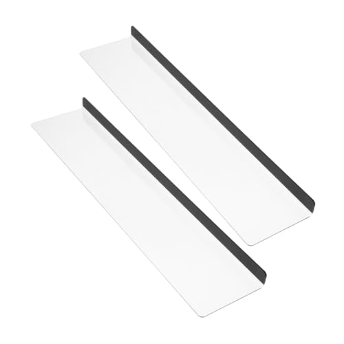 DIKACA 2 Stück Acryl Monitor Memo Board Transparent Notizenhalter für Computer Wiederverwendbare Haftnotizen Büro Zubehör für Home Office und Schule von DIKACA