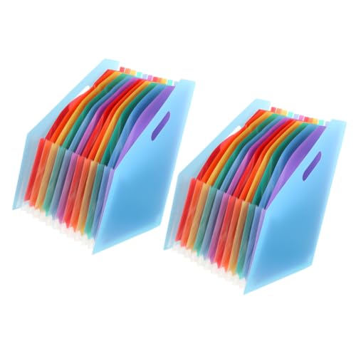DIKACA 2 Stück Großer Kapazitäts akkordeon ordner Blauer Erweiterbarer Beleg organizer Robuster Desktop dateiordner für Bürobedarf und Effiziente Dokumentenablage DIKACA 2 Stück Großer Kapazitäts akkordeon ordner Blauer Erweiterbarer Beleg organizer Robuster Desktop dateiordner für Bürobedarf und Effiziente Dokumentenablage von DIKACA