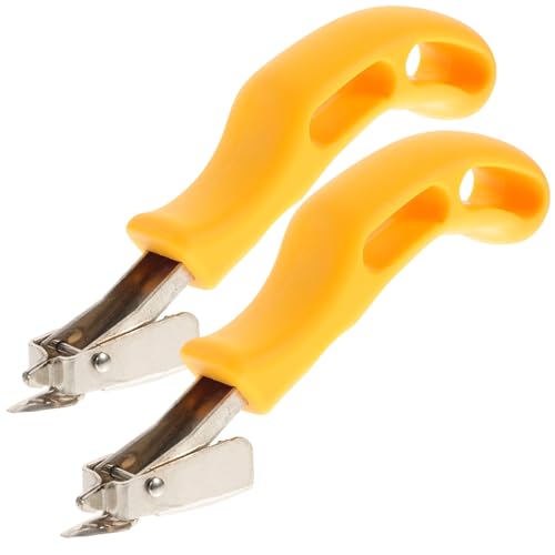 DIKACA 2 Stück Heavy Duty Metall Tack Entferner Hebelprinzip Möbelstoff Klammerentferner für Polster Rahmen Teppich und Holz Ergonomisch Schnell Langlebig mit Aufhängemöglichkeit von DIKACA