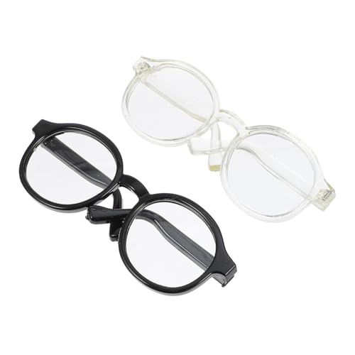 DIKACA 2 Stück Mini Brillen für Puppen Handgefertigte Sonnenbrillen und Transparent Zubehör für Kreative Kinderdekoration und Spielhausgestaltung DIKACA 2 Stück Mini Brillen für Puppen Handgefertigte Sonnenbrillen und Transparent Zubehör für Kreative Kinderdekoration und Spielhausgestaltung von DIKACA