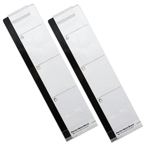 DIKACA 2 Stück Monitor Memo Board Haftnotizhalter für Bildschirm Transparente Computer Bildschirm Notiztafel mit Starker Haftung Praktisches Büro Home office Zubehör Einfache Anbringung von DIKACA