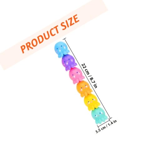 DIKACA 2 Stück Teiliges Bunte Cartoon qualle Textmarker Fluoreszierend Schüler Marker für Schule Notizen Markierung und Basteln von DIKACA