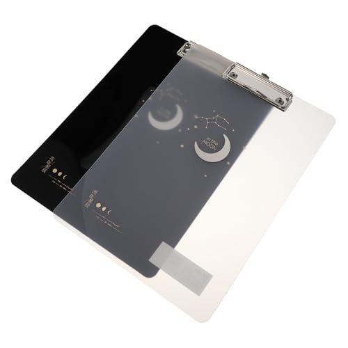 DIKACA 2 Stück Teiliges Klemmbrett mit Metallclip Stabile Schreibunterlage Clipboard Schreibmappe für Büro Schule Zuhause Abgerundete Ecken Sichere Zeichenmappe Zufällige Zufällige Farbe von DIKACA